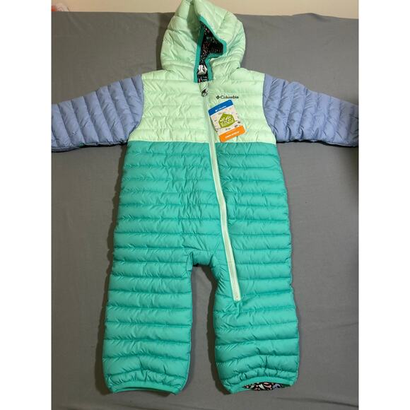 Columbia Powder Lite Reversible Bunting Suit 12-18M - Picture 1 of 5